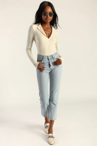Lulus Cropped Jeans