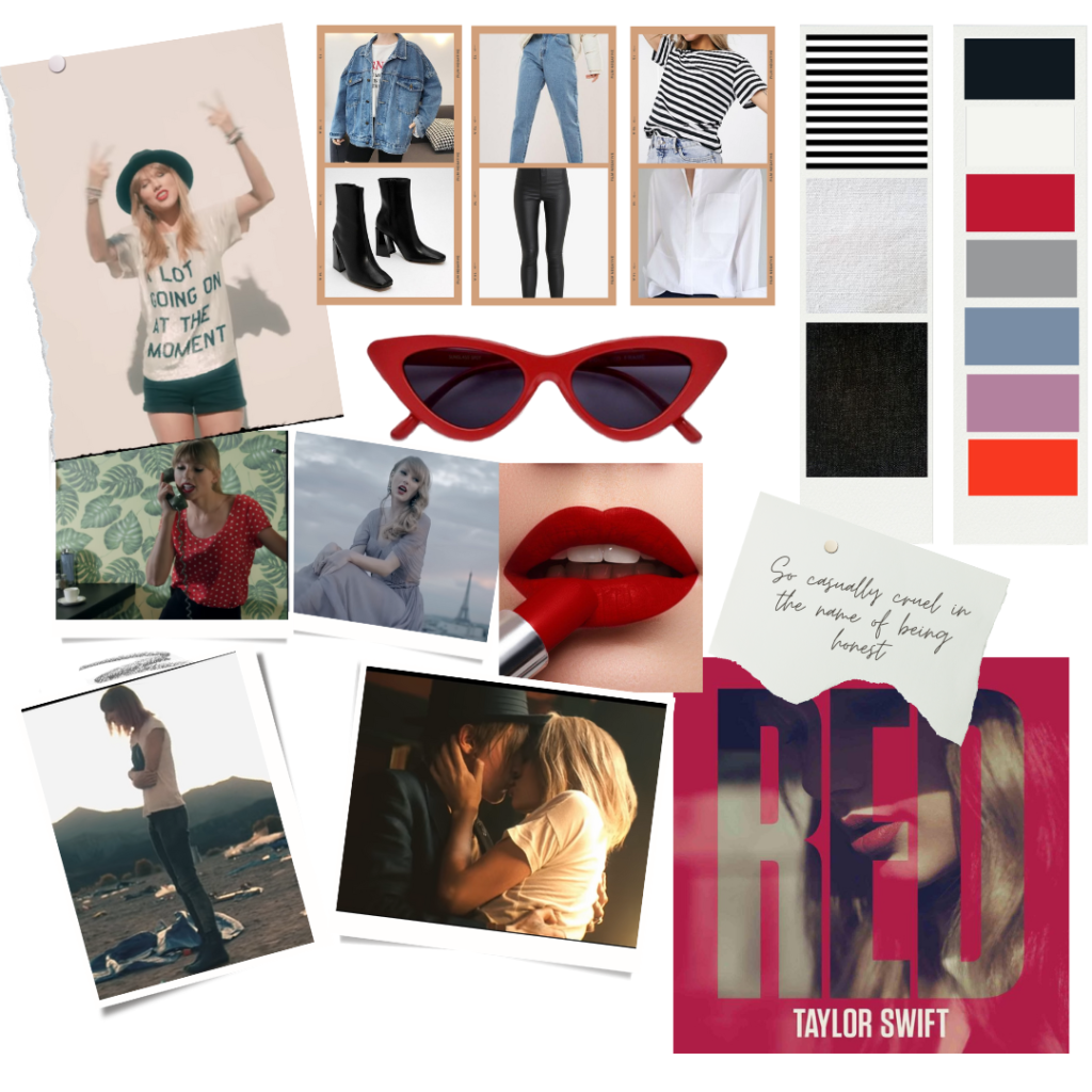 The Eras Tour Fashion Guide Red Moodboard