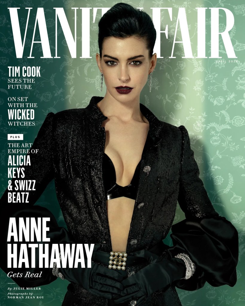 Vanity Fair April 2024 : Anne Hathaway by Norman Jean Roy
